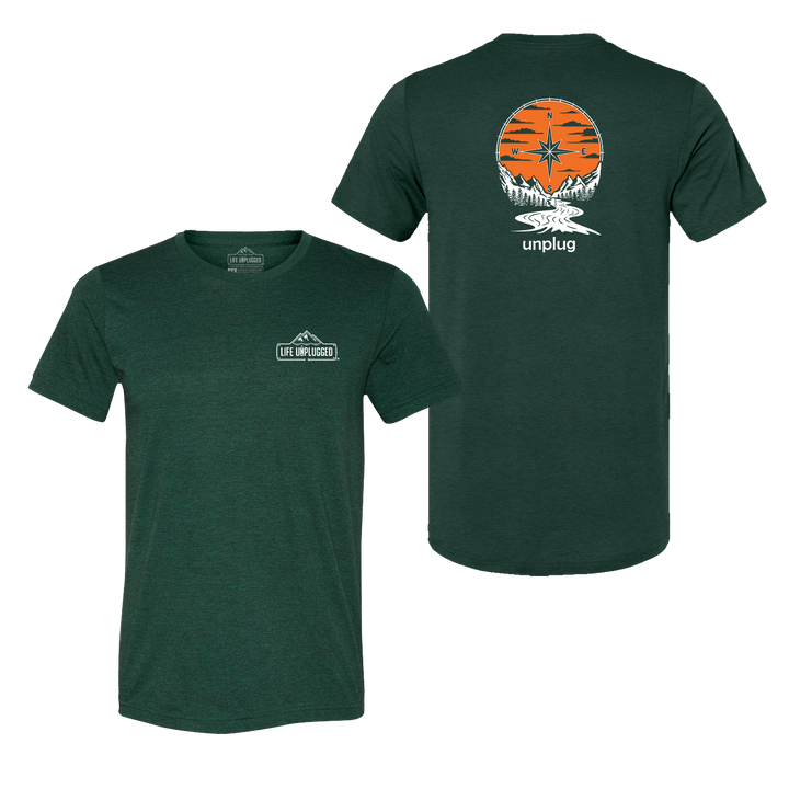 Compass Sunset Triblend T-Shirt