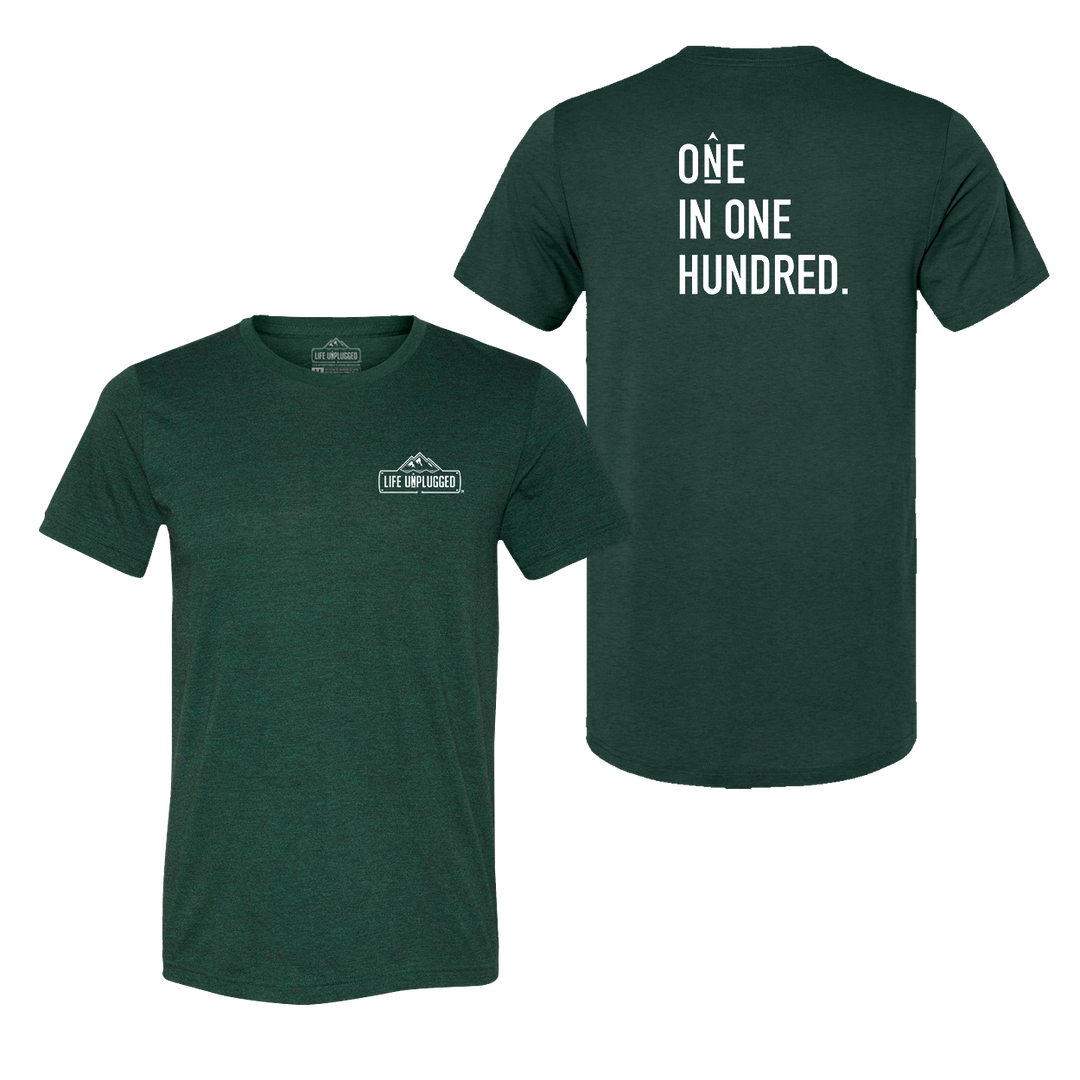 One in One Hundred Stacked Triblend T-Shirt