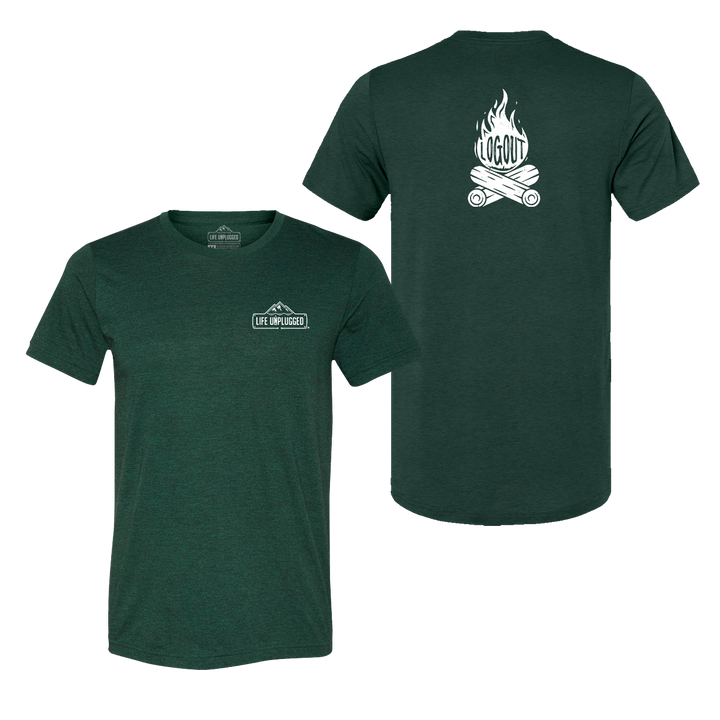 Log Out Campfire Triblend T-Shirt