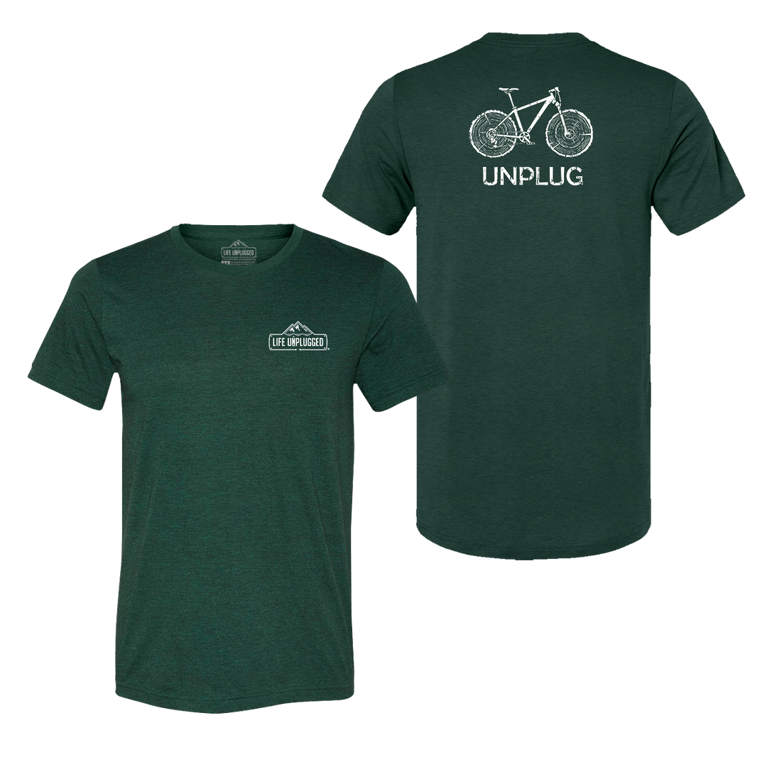 MOUNTAIN BIKE TREE STUMPS Triblend T-Shirt
