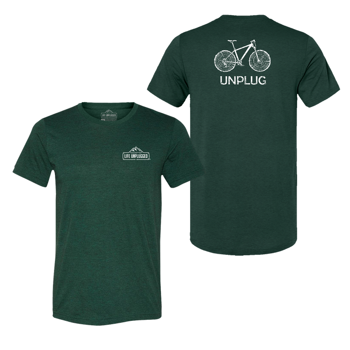 MOUNTAIN BIKE TREE STUMPS Triblend T-Shirt