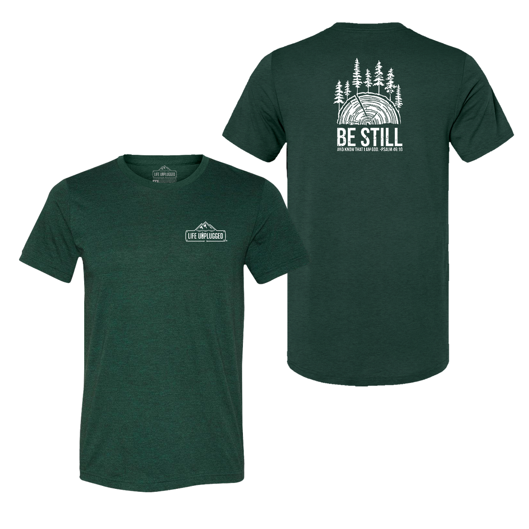 BE STILL IN THE WOODS Triblend T-Shirt