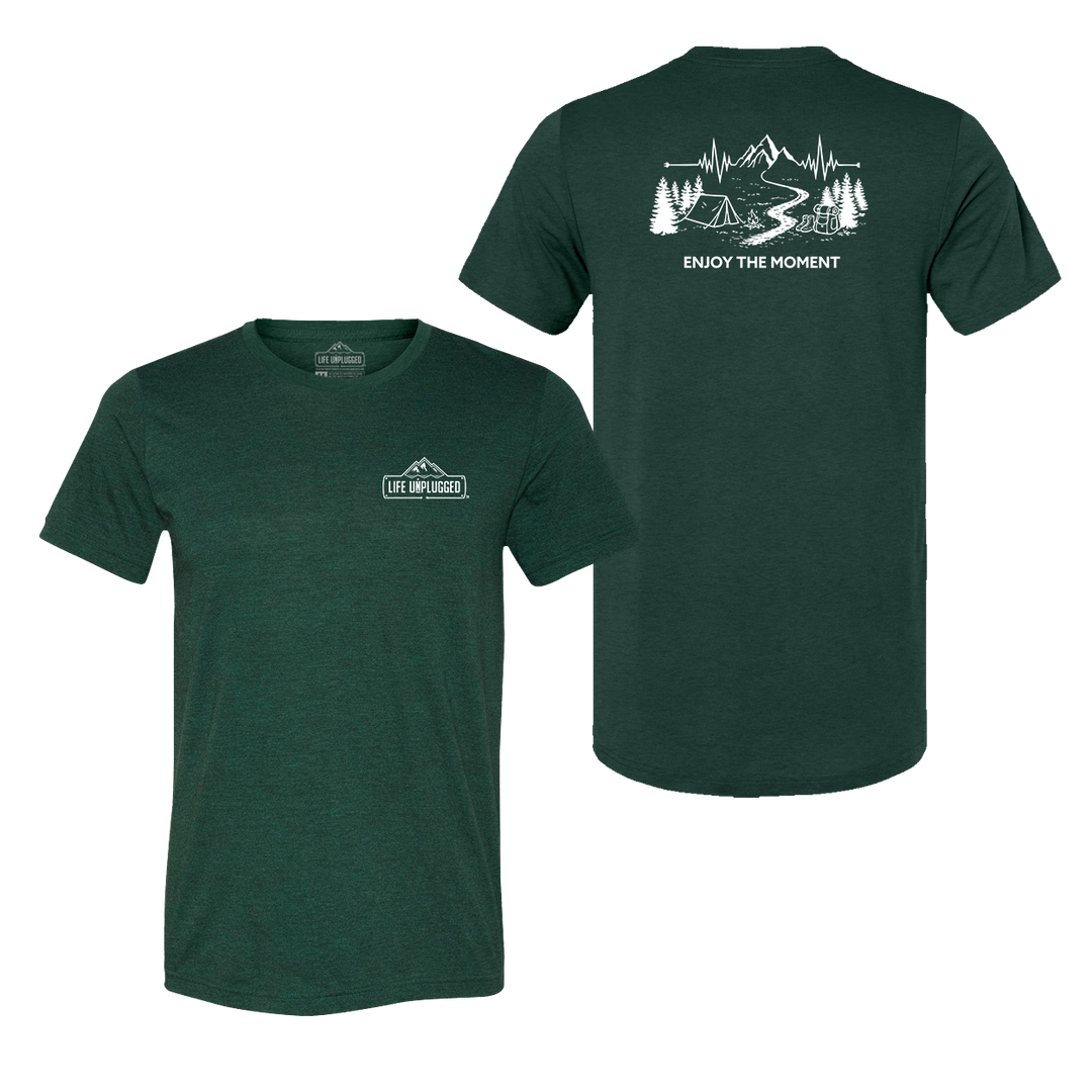 ENJOY THE MOMENT (MOUNTAIN SCENE) Triblend T-Shirt