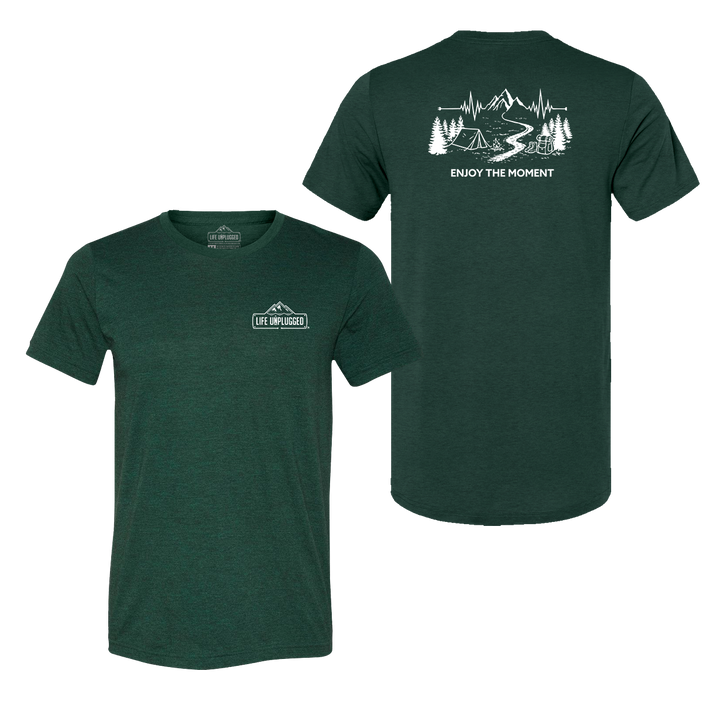 ENJOY THE MOMENT (MOUNTAIN SCENE) Triblend T-Shirt