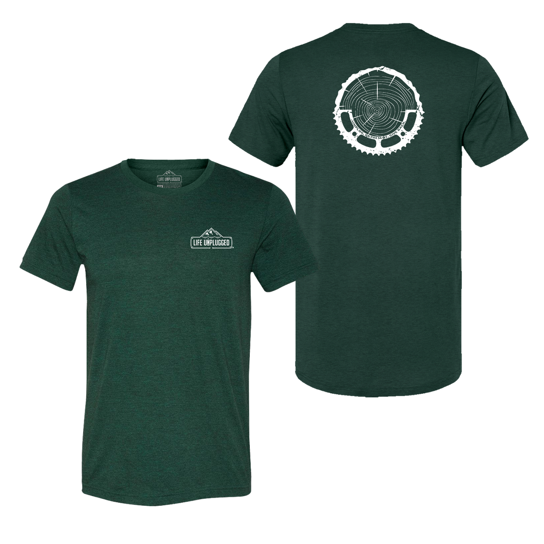 Tree Rings Chainring Triblend T-Shirt