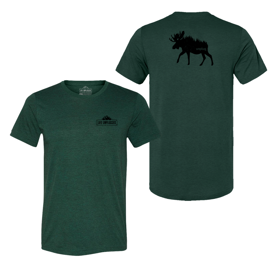 Moose In The Trees Triblend T-Shirt