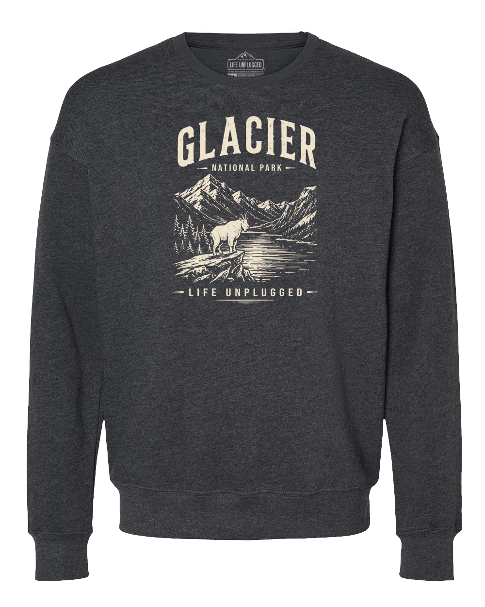 GLACIER NATIONAL PARK Midweight Super Soft Crewneck