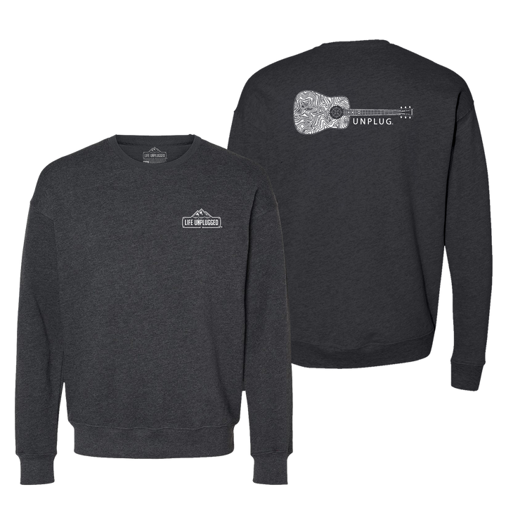 Guitar Midweight Super Soft Crewneck Sweatshirt