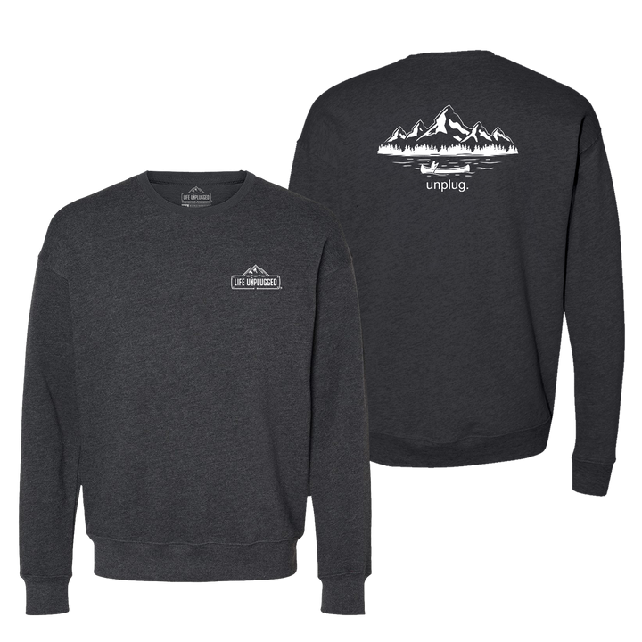 Canoeing In The Mountains Midweight Super Soft Crewneck Sweatshirt
