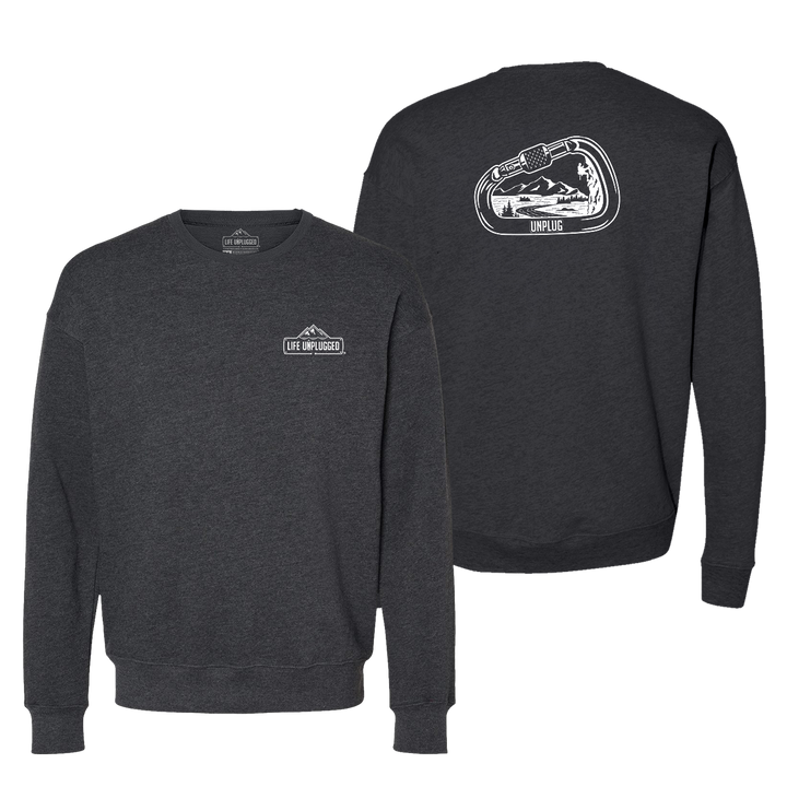 Rock Climbing Mountain Scene Midweight Super Soft Crewneck Sweatshirt