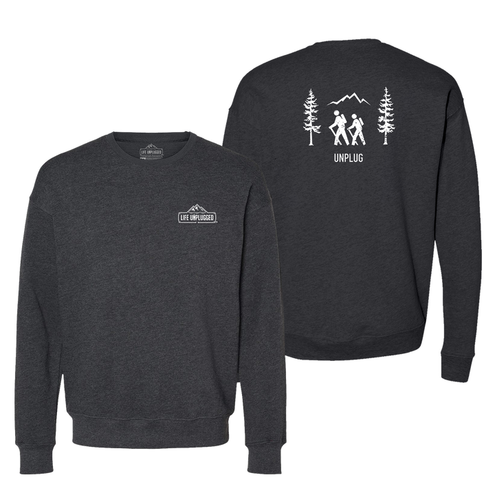 Hiking Scene Midweight Super Soft Crewneck Sweatshirt