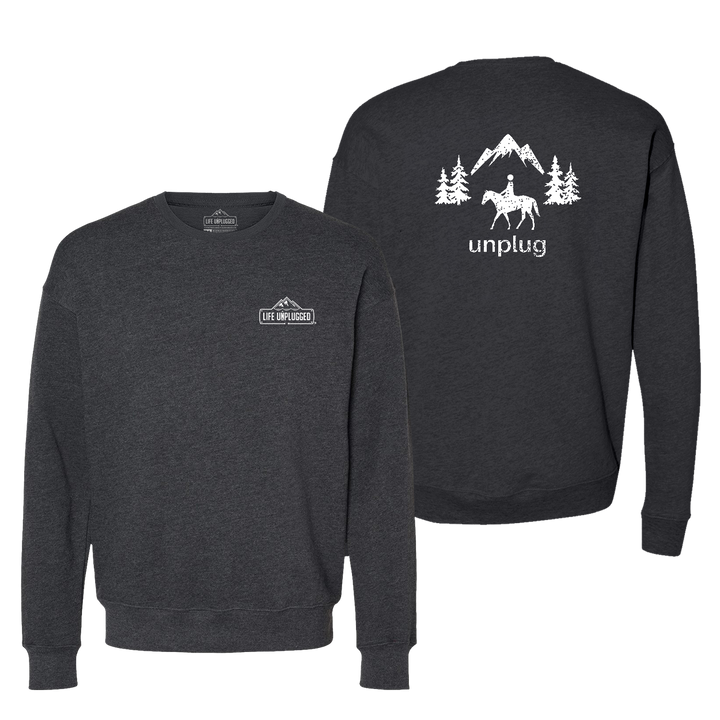 Horseback Riding Midweight Super Soft Crewneck Sweatshirt