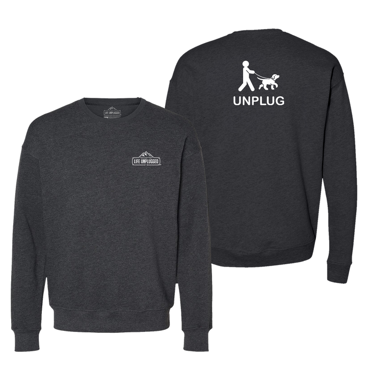 Dog Walking Midweight Super Soft Crewneck Sweatshirt