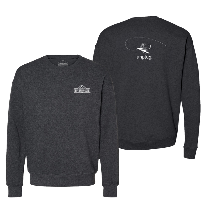 Fly Fishing Midweight Super Soft Crewneck Sweatshirt