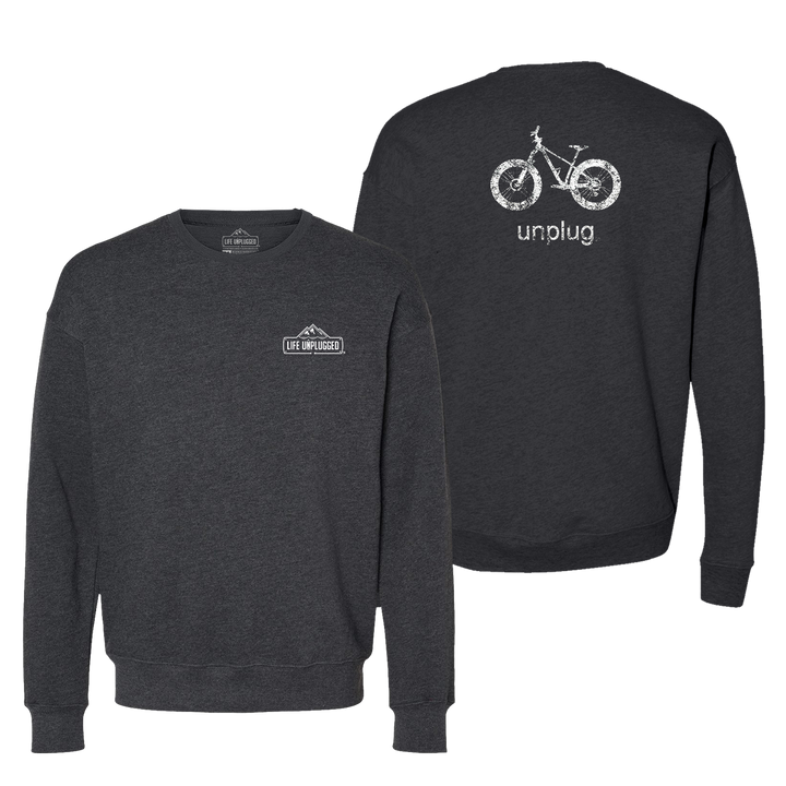 Fat Tire Bike Midweight Super Soft Crewneck Sweatshirt