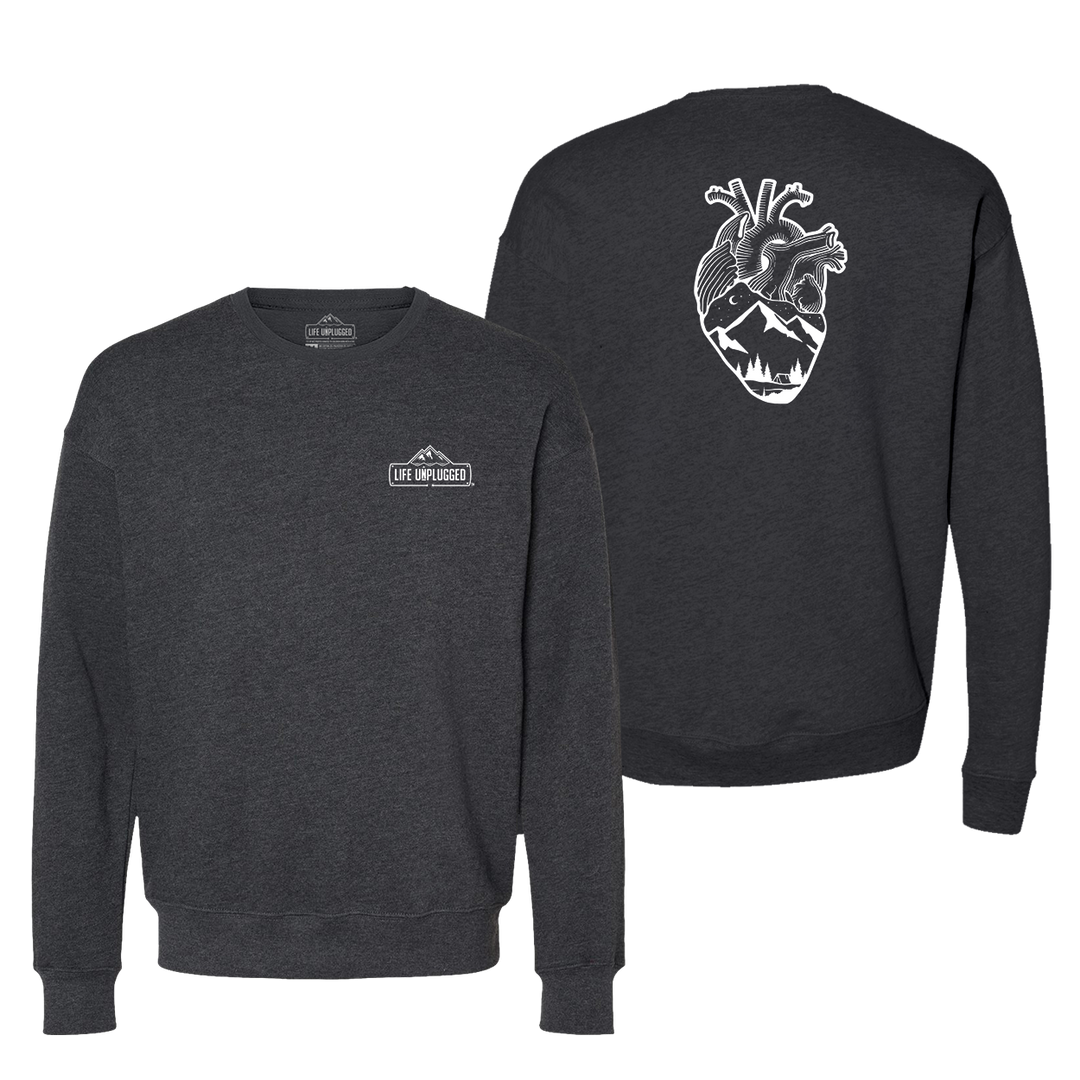 Anatomical Heart (Full Chest) Midweight Super Soft Crewneck Sweatshirt
