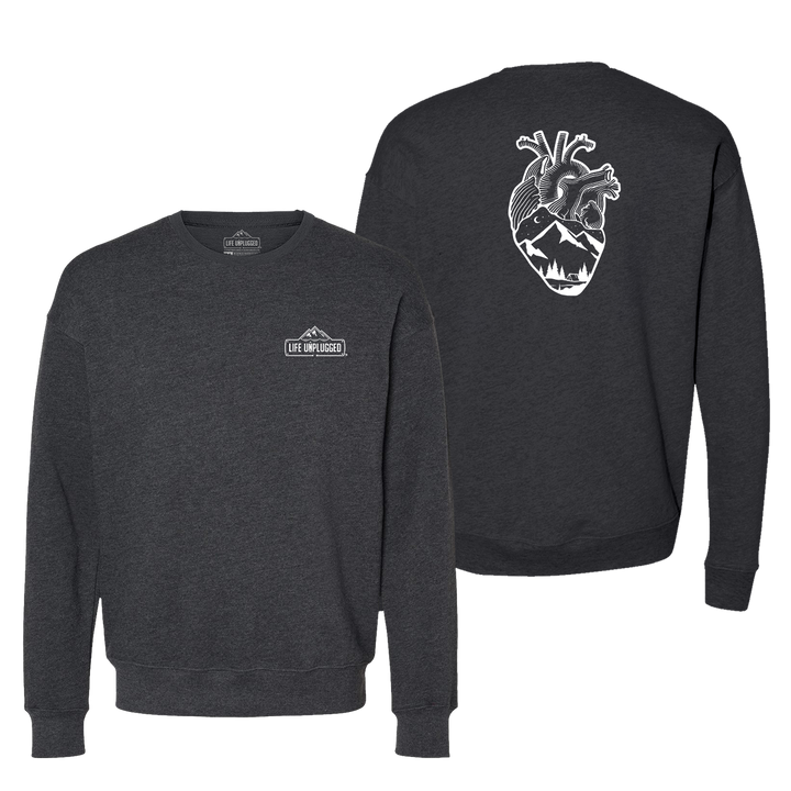 Anatomical Heart (Full Chest) Midweight Super Soft Crewneck Sweatshirt