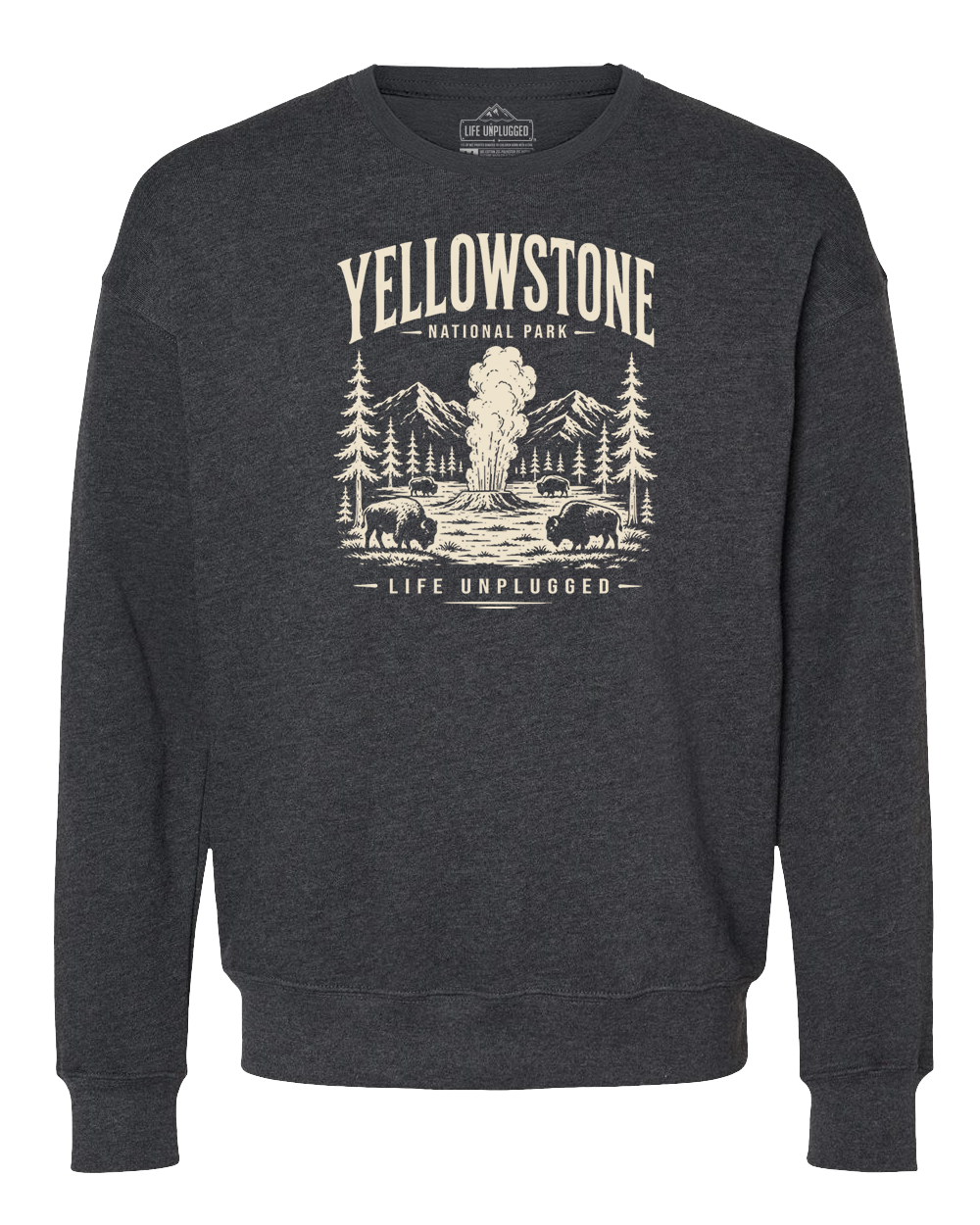 YELLOWSTONE NATIONAL PARK Midweight Super Soft Crewneck