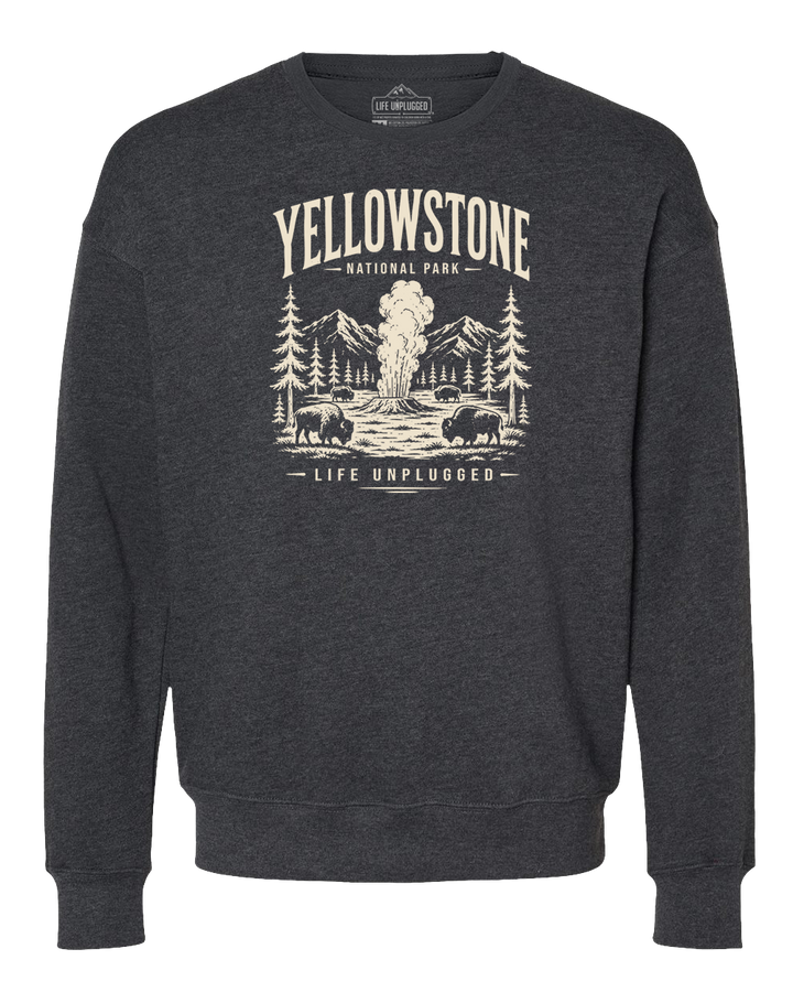YELLOWSTONE NATIONAL PARK Midweight Super Soft Crewneck