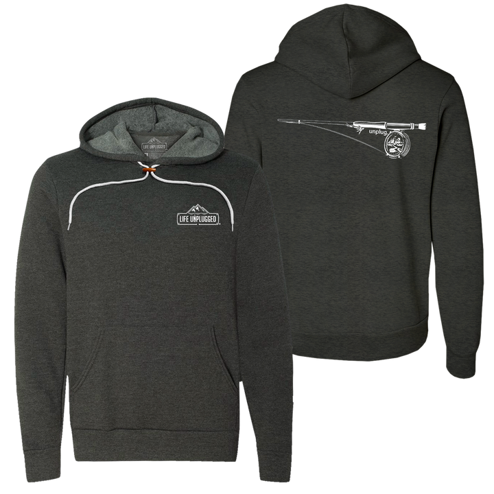 Fly Fishing Mountain Scene Super Soft Hoodie
