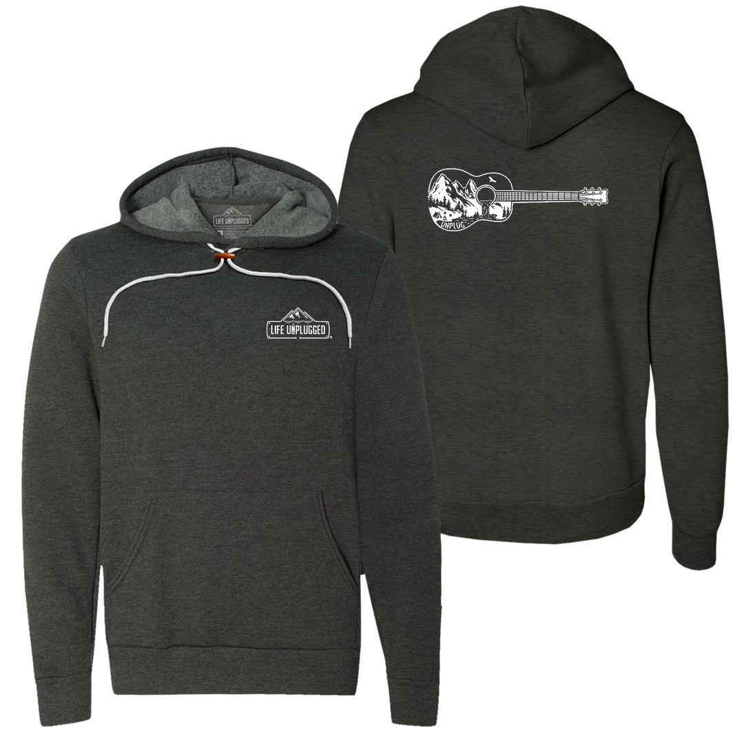 Guitar Mountain Scene Super Soft Hoodie
