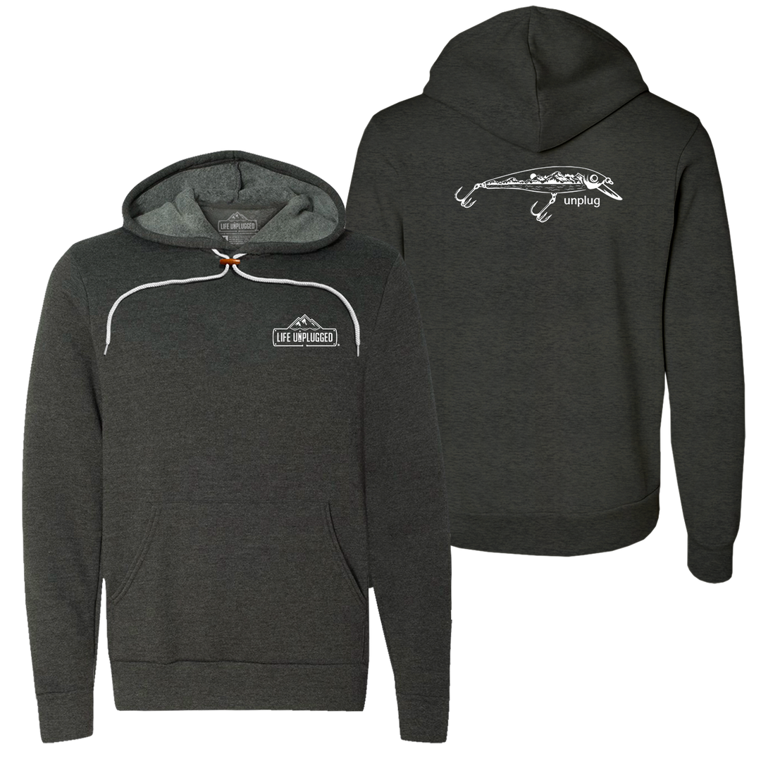 Fishing Lure Mountain Scene Super Soft Hoodie