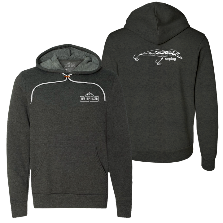 Fishing Lure Mountain Scene Super Soft Hoodie