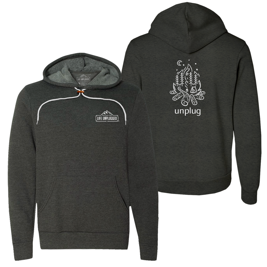 Campfire Camping Scene Super Soft Hoodie