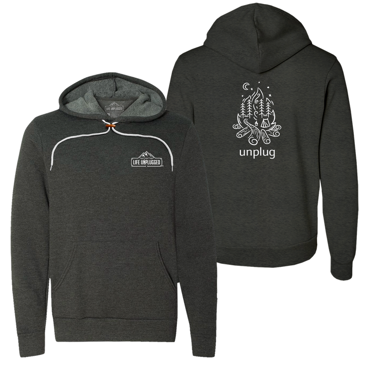 Campfire Camping Scene Super Soft Hoodie