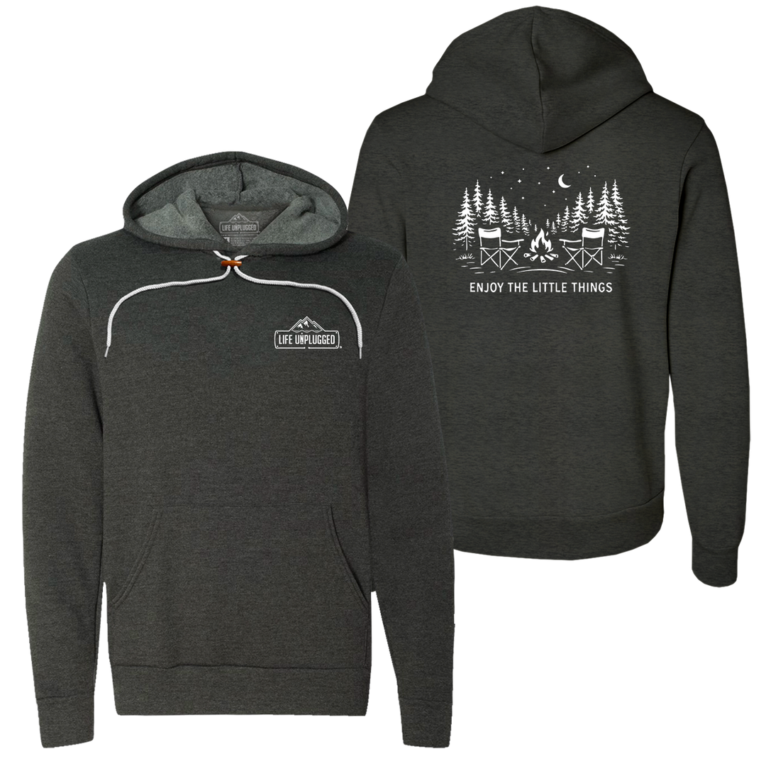 Enjoy The Little Things Campfire scene Super Soft Hoodie