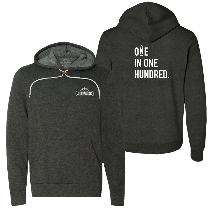 One in One Hundred Stacked Super Soft Hoodie