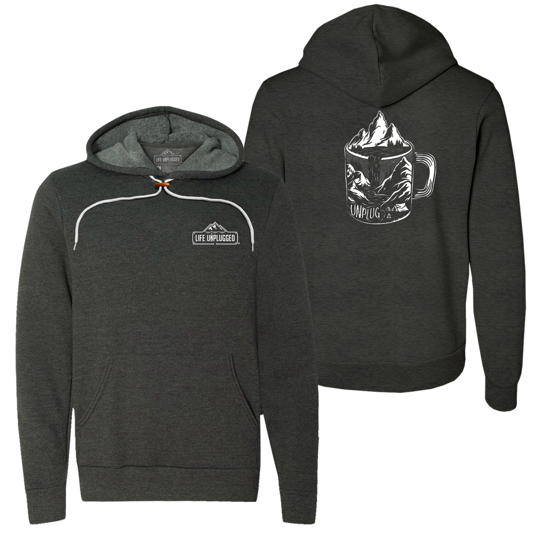 Coffee Mountain Scene Super Soft Hoodie