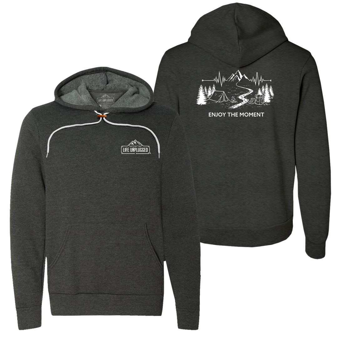 ENJOY THE MOMENT (MOUNTAIN SCENE) Super Soft Hoodie