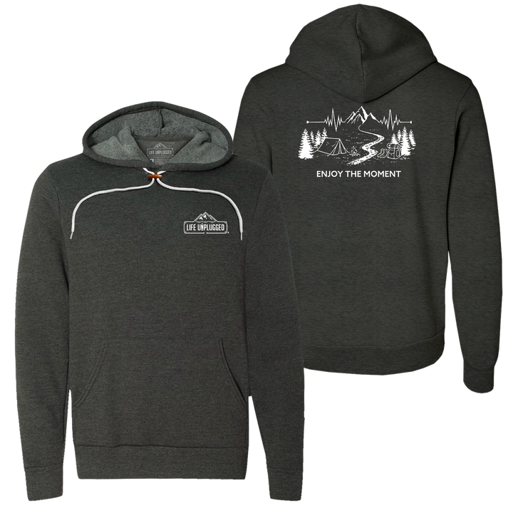 ENJOY THE MOMENT (MOUNTAIN SCENE) Super Soft Hoodie