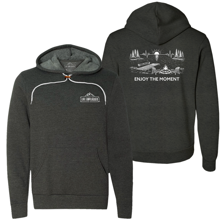 ENJOY THE MOMENT (LAKE SCENE) Super Soft Hoodie