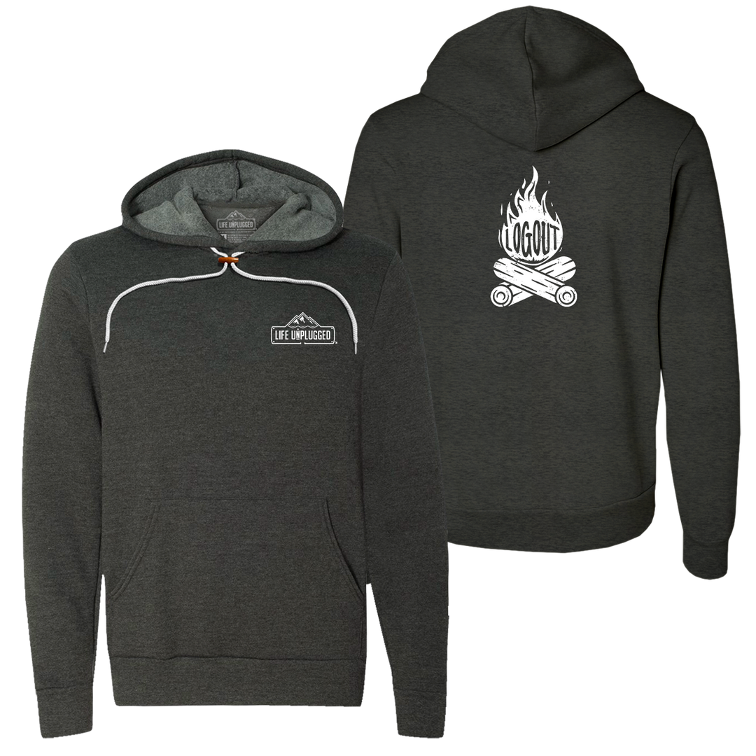 Log Out Campfire Super Soft Hoodie