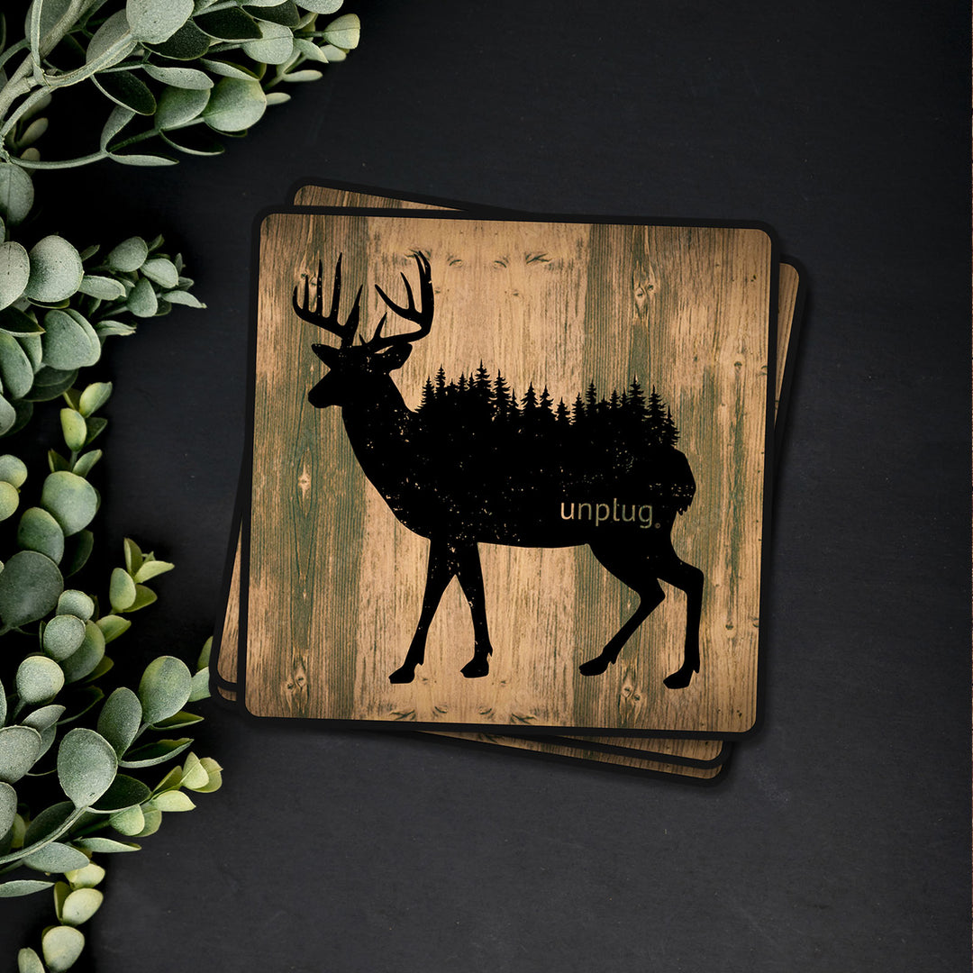 Deer In The Trees Vinyl Sticker