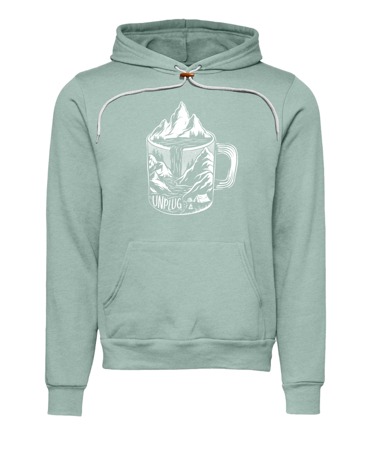 Coffee Mountain Scene Premium Super Soft Hooded Sweatshirt - Life Unplugged
