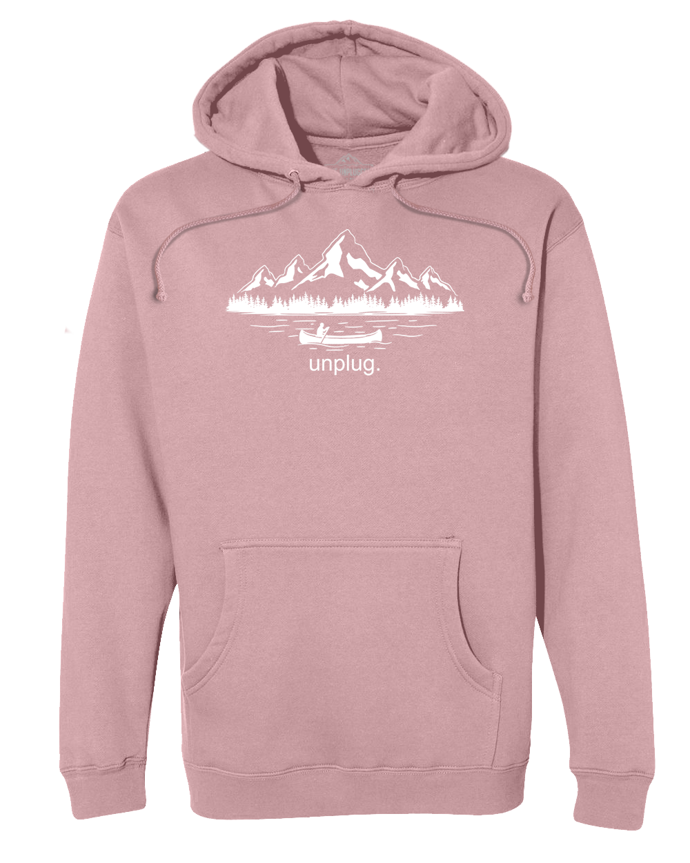 Canoeing in the Mountains Premium Heavyweight Hooded Sweatshirt