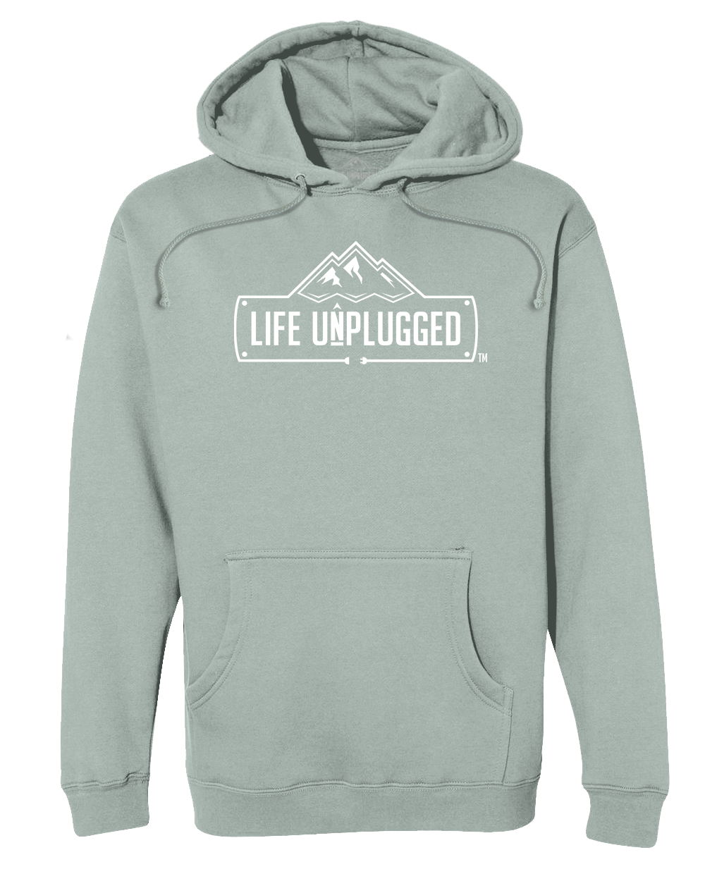 LIFE UNPLUGGED LOGO Premium Heavyweight Hooded Sweatshirt