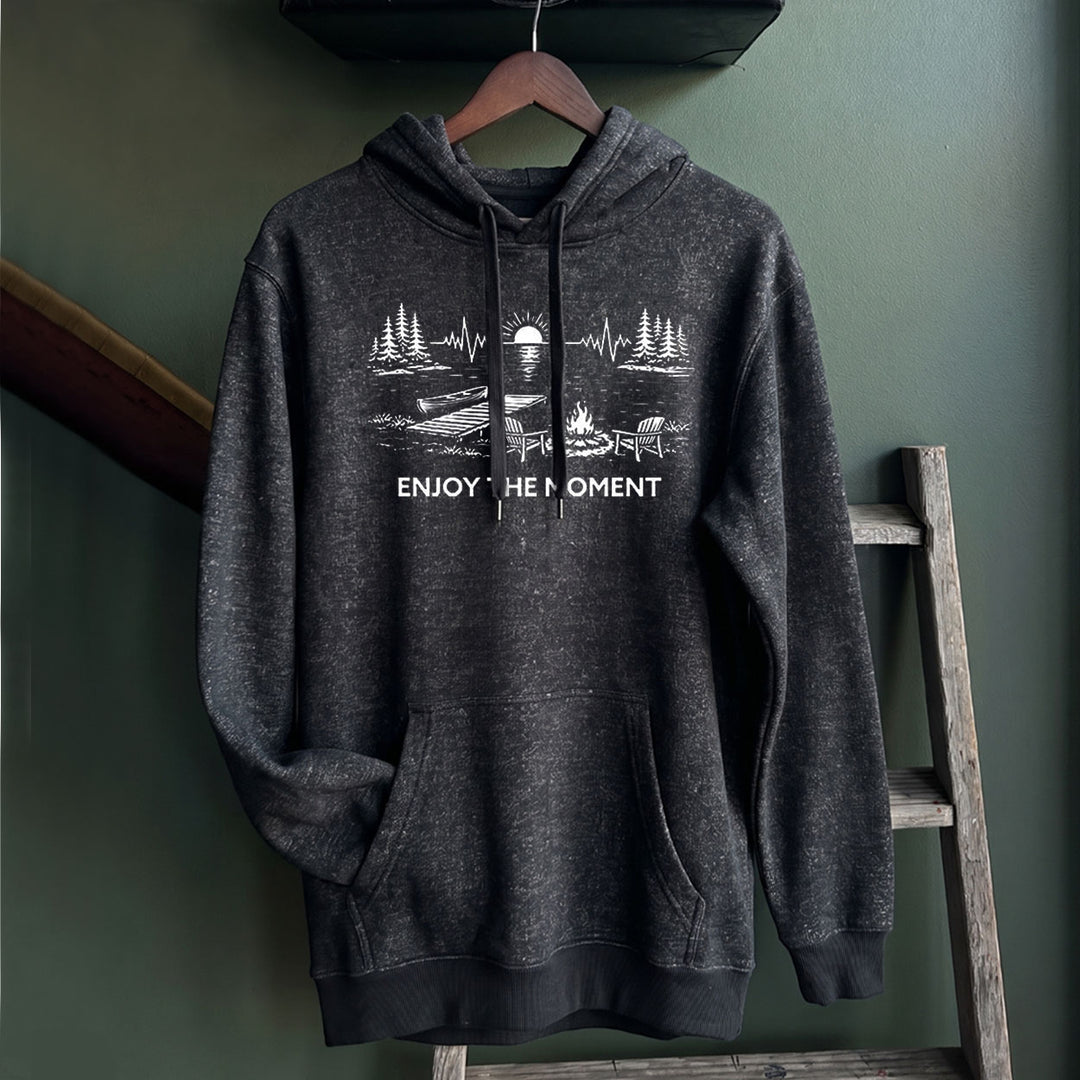 ENJOY THE MOMENT (LAKE SCENE) Nantucket Super Soft Sweater Hoodie