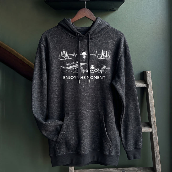 ENJOY THE MOMENT (LAKE SCENE) Nantucket Super Soft Sweater Hoodie