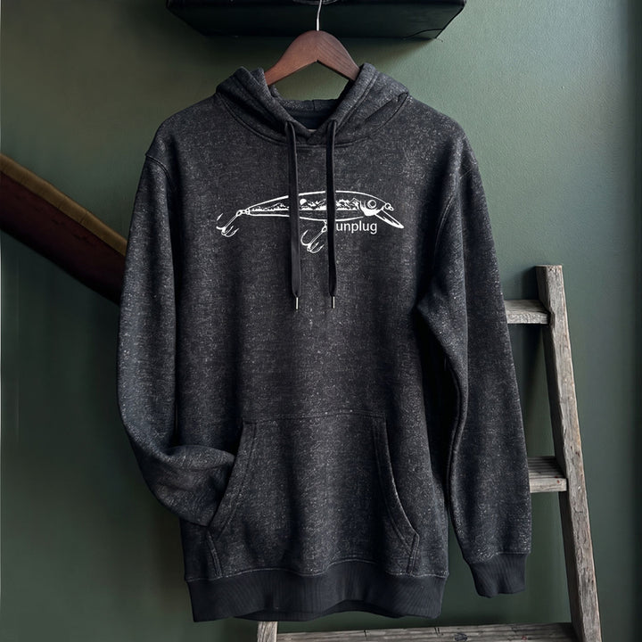 FISHING LURE MOUNTAIN SCENE Nantucket Super Soft Sweater Hoodie