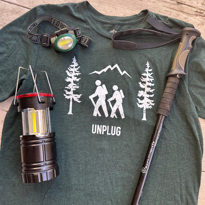Hiking Scene Premium Polyblend Long Sleeve T-Shirt