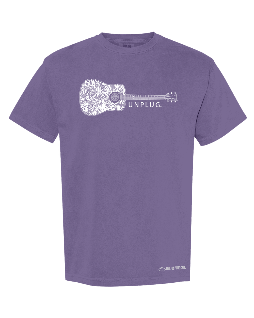 GUITAR Cotton T-Shirt powered by Comfort Colors® 2XL - GRAPE BLOWOUT