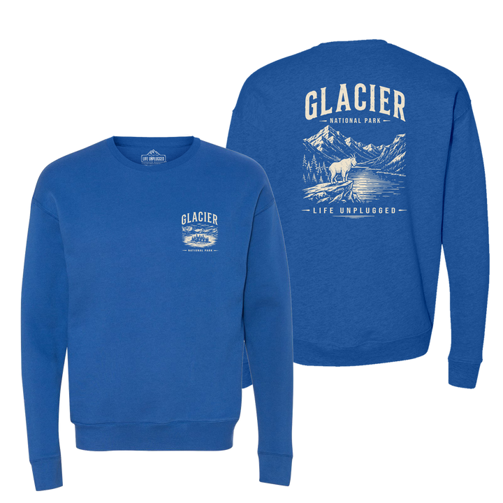 GLACIER NATIONAL PARK Midweight Super Soft Crewneck