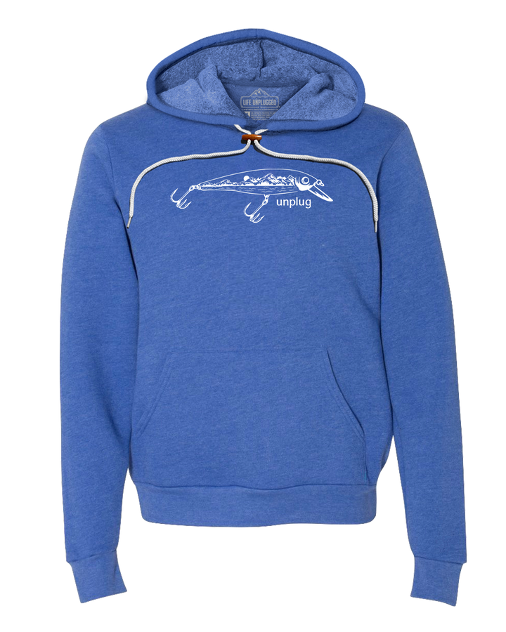 Fishing Lure Mountain Scene Super Soft Hoodie