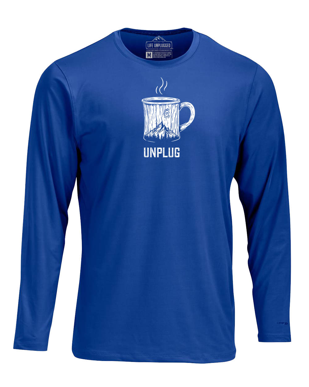 WOODEN COFFEE MUG Performance Long Sleeve with UPF 50+