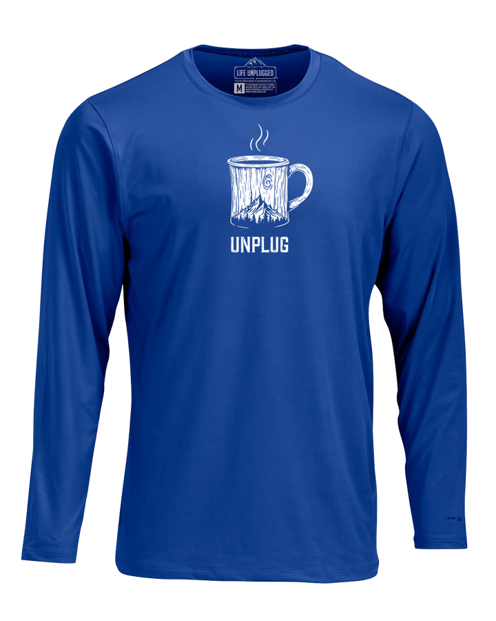 WOODEN COFFEE MUG Performance Long Sleeve with UPF 50+