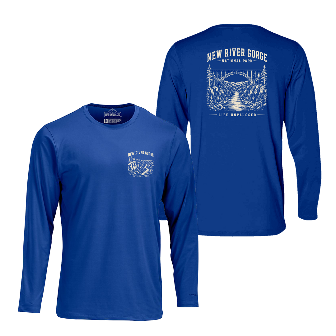 NEW RIVER GORGE NATIONAL PARK Performance Long Sleeve with UPF 50+